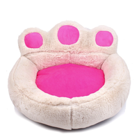 Funki Buys | Pet Beds | Cute Fluffy Paw Shaped Pet Bed | Dog Cat Bed