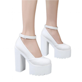 Funki Buys | Shoes | Women's Lolita Chunky Heel Platforms | Mary Janes