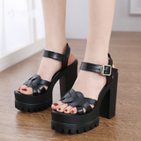 Funki Buys | Shoes | Women's Gothic Punk Platform Sandals | Roman