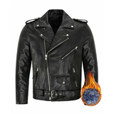 Funki Buys | Jackets | Men's Slim Fit Faux Leather Biker Jacket