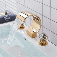 Funki Buys | Faucets | Bath Taps | Luxury Waterall Bath 5pcs Set