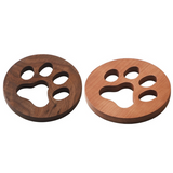 Funki Buys | Coasters | Solid Wood Cat Paw Cut Out Coasters 2 Pcs