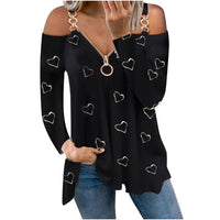 Funki Buys | Shirts | Women's Long Sleeved Zipper Tops | Buckle Strap