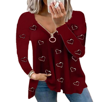 Funki Buys | Shirts | Women's Long Sleeved Zipper Tops | Buckle Strap