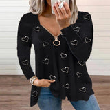 Funki Buys | Shirts | Women's Long Sleeved Zipper Tops | Buckle Strap