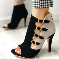 Funki Buys | Shoes | Women's Ankle High Suede Buckle Strap Shoes