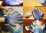 Funki Buys | Pet Grooming Gloves | De-shedding Gloves Dogs Cats 2 Pcs