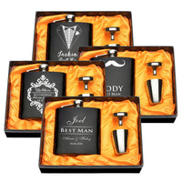 Funki Buys | Hip Flasks | Wedding Favors Gift Box Set | Custom 6oz