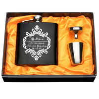 Funki Buys | Hip Flasks | Wedding Favors Gift Box Set | Custom 6oz