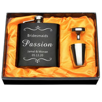 Funki Buys | Hip Flasks | Wedding Favors Gift Box Set | Custom 6oz