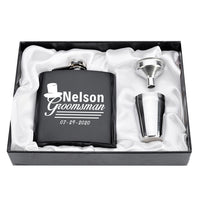 Funki Buys | Hip Flasks | Personalized Hip Flask Gift Box Set | 6oz