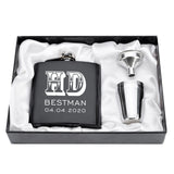 Funki Buys | Hip Flasks | Personalized Hip Flask Gift Box Set | 6oz