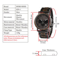 Funki Buys | Watches | Men's Women's Quartz Wood Watches | Bobo Bird