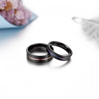 Funki Buys | Rings | Men's Women's Titanium Rainbow Wedding Ring 1 Pcs