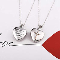Funki Buys | Cremation Urn Necklaces | Love Heart and Cross Pendant