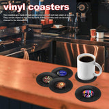 Funki Buys | Coasters | Vinyl Record Coasters | 4 Pcs Retro Coaster Set