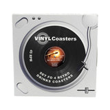 Funki Buys | Coasters | Vinyl Record Coasters | 4 Pcs Retro Coaster Set