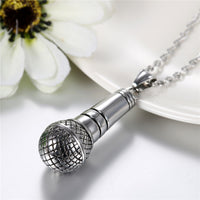 Funki Buys | Necklaces | Microphone Pendant Necklace | Stainless Steel