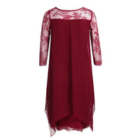 Funki Buys | Dresses | Women's Plus Size Semi Sheer Midi Evening Dress