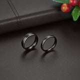 Funki Buys | Rings | Black Titanium Wedding Band Ring 1 Pcs