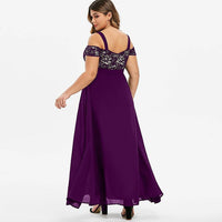 Funki Buys | Dresses | Women's Plus Size Elegant Evening Party Dress