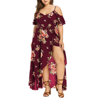 Funki Buys | Dresses | Women's Plus Size Long Floral Sundress | Maxi