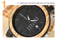 Funki Buys | Watches | Men's Wood Watch | Quartz Wristwatches for Men