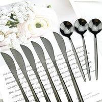 Funki Buys | Cutlery Set | Gold Stainless Steel Mirror 30 Pcs Set