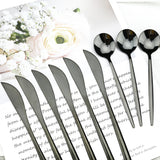 Funki Buys | Cutlery Set | Gold Stainless Steel Mirror 30 Pcs Set
