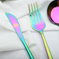 Funki Buys | Cutlery Set | Gold Stainless Steel Mirror 30 Pcs Set