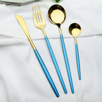 Funki Buys | Cutlery Set | Gold Stainless Steel Mirror 30 Pcs Set