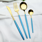 Funki Buys | Cutlery Set | Gold Stainless Steel Mirror 30 Pcs Set