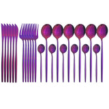 Funki Buys | Cutlery Set | Gold Stainless Steel Mirror 30 Pcs Set