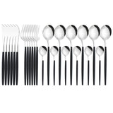 Funki Buys | Cutlery Set | Gold Stainless Steel Mirror 30 Pcs Set