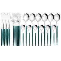 Funki Buys | Cutlery Set | Gold Stainless Steel Mirror 30 Pcs Set