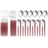 Funki Buys | Cutlery Set | Gold Stainless Steel Mirror 30 Pcs Set