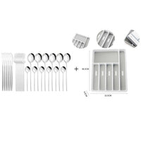 Funki Buys | Cutlery Set | Gold Stainless Steel Mirror 30 Pcs Set