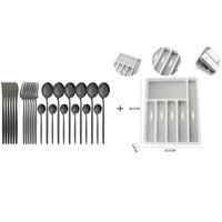 Funki Buys | Cutlery Set | Gold Stainless Steel Mirror 30 Pcs Set