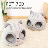 Funki Buys | Pet Beds | Cat Bed | Cute Cat Head Shaped Bed | Kitten Hut
