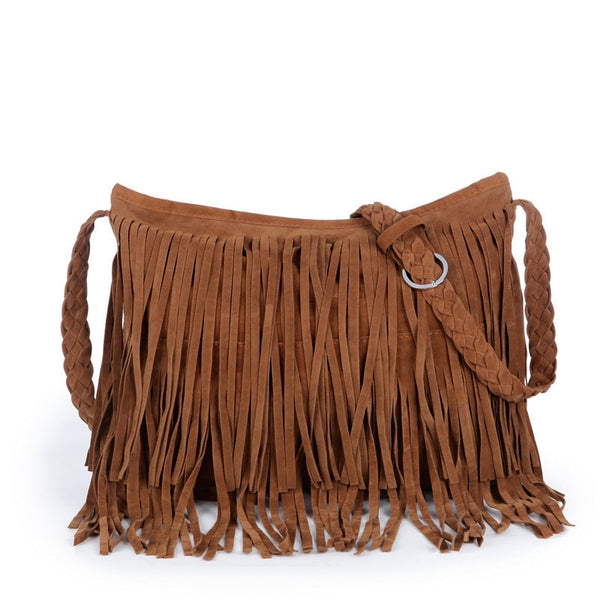 Funki Buys | Bags | Women's Boho Fringed PU Leather Shoulder Bag