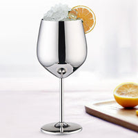 Funki Buys | Glasses | Stainless Steel Wine Goblets 2 Pcs | 500mL