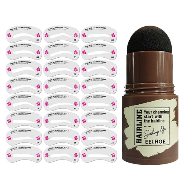 Funki Buys | Eyebrow Stamp Kits | Brow 24 Pcs Stencil Set