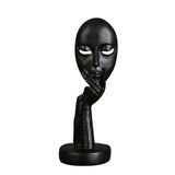 Funki Buys | Statues | Ornament, Abstract Woman's Face | Resin Art Sculpture