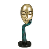 Funki Buys | Statues | Ornament, Abstract Woman's Face | Resin Art Sculpture