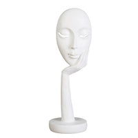 Funki Buys | Statues | Ornament, Abstract Woman's Face | Resin Art Sculpture