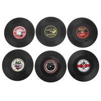 Funki Buys | Coasters | Vinyl Record Coaster Set | 6 Pcs Placemat Set