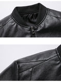 Funki Buys | Jackets | Men's Faux Leather Bomber Jacket | Biker Jacket