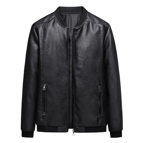 Funki Buys | Jackets | Men's Faux Leather Bomber Jacket | Biker Jacket