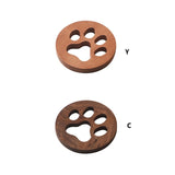 Funki Buys | Coasters | Solid Wood Cat Paw Cut Out Coaster Mats 6 Pcs