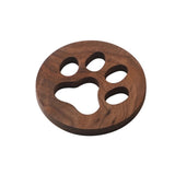 Funki Buys | Coasters | Solid Wood Cat Paw Cut Out Coaster Mats 6 Pcs